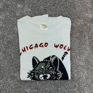 Vintage 1995 Chicago Wolves B.E.I Hockey league sportswear.